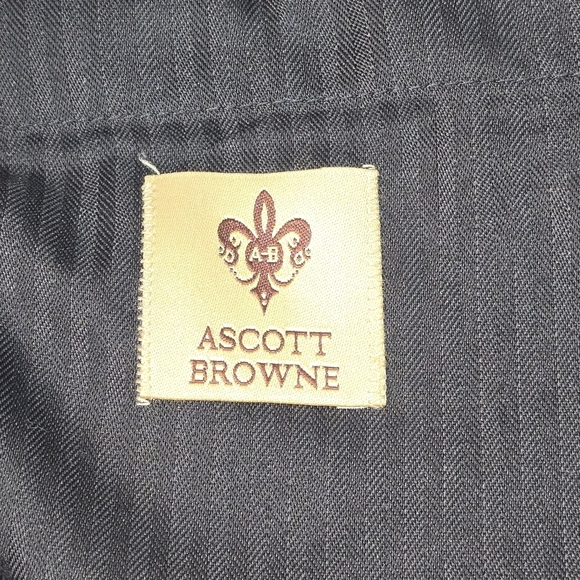 Ascott Browne Men's Black Dress Pants Luxury Wool 38Reg - Picture 7 of 8